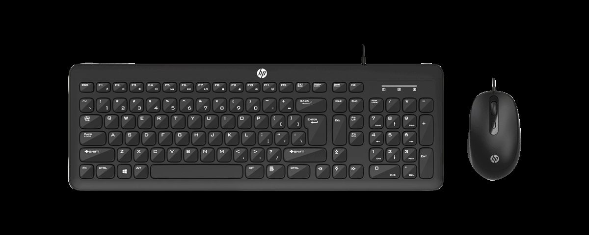 HP KM160 Wired Mouse and Keyboard Combo